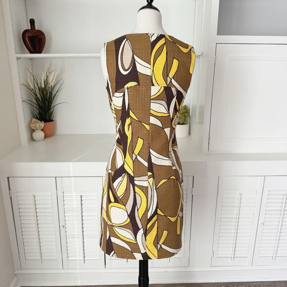 David Meister Retro Colorblock Cotton Tweed Sheath Dress Size S - Picture 4 of 8